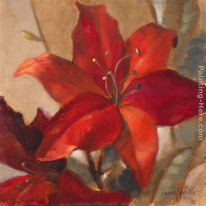 Crimson Fleurish II painting - Lanie Loreth Crimson Fleurish II art painting